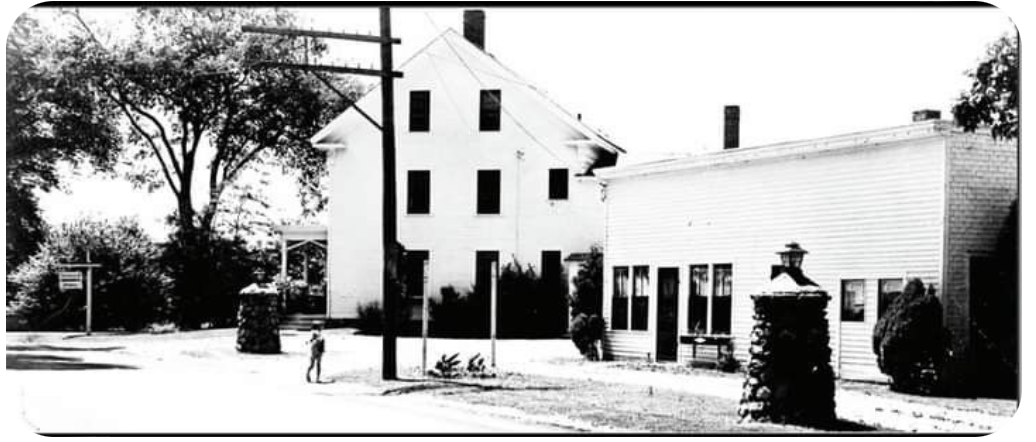 An undated historic view of The Orchard House. The original image is owned by Downing Simmons, Jr., grandson of Minnie Carter.