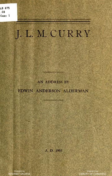 J.L.M. Curry. An address
