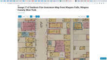 Color image of a 1950 Sanborn Map