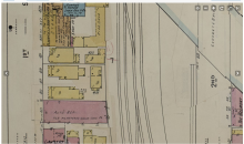 Color image of a 1950 Sanborn Map