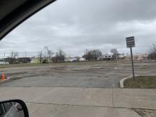Color photo of a parking lot