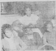 Black and white photo of African American women in a beauty parlor
