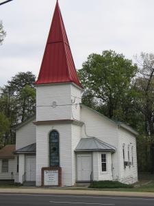 Front of the church.