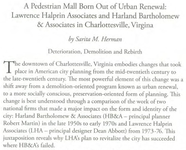 A Pedestrian Mall Born out of Urban Renewal