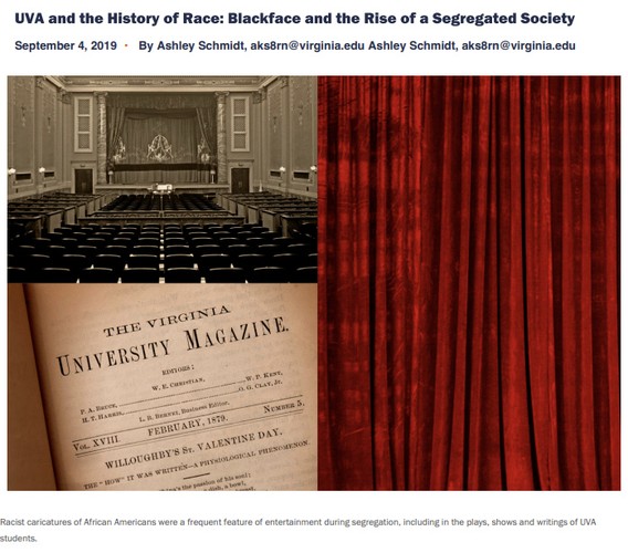 UVA and the History of Race: Blackface and the Rise of a Segregated Society
