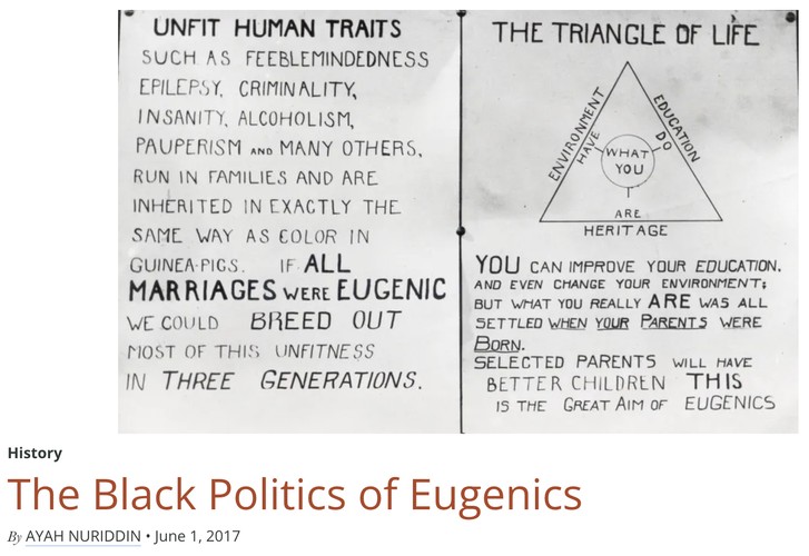 The Black Politics of Eugenics