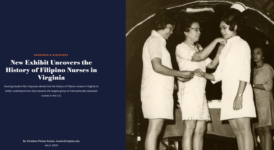 New Exhibit Uncovers the History of Filipino Nurses in Virginia