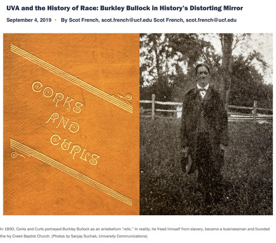 UVA and the History of Race: Burkley Bullock in History’s Distorting Mirror