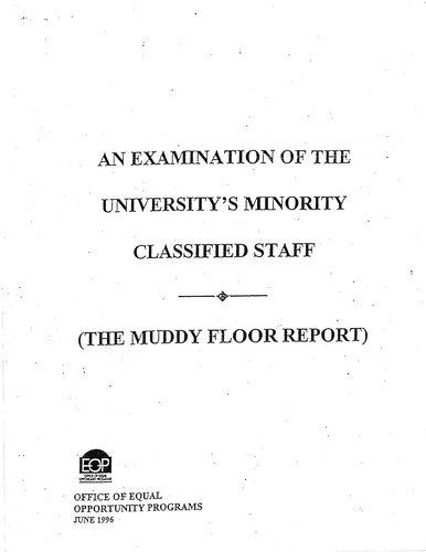 An Examination of the University's Minority Classified Staff