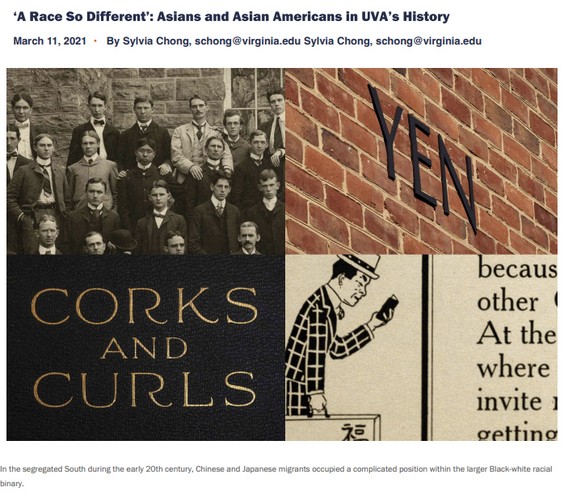 'A Race So Different': Asians and Asian Americans in UVA’s History