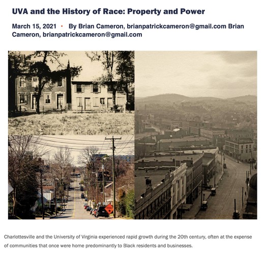UVA and the History of Race: Property and Power