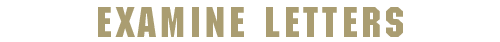 Examine Letters