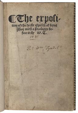 The exposition of the fyrste epistle of seynt Jhon